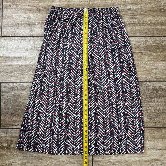 Multicolor Red Skirt Suit Set 2 Pieces Made USA 12 - Picture 12 of 16